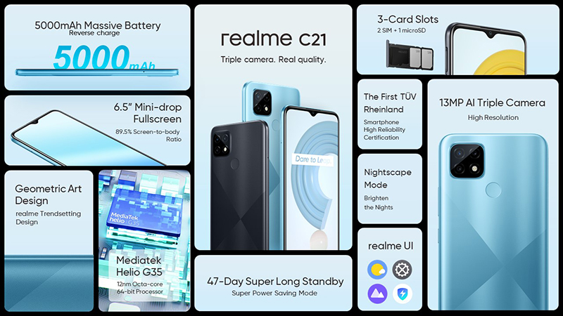 Realme C21 Details and Features Review